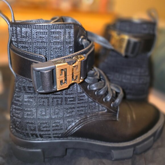 Givenchy Black 4G Terra Boots - Picture 3 of 8